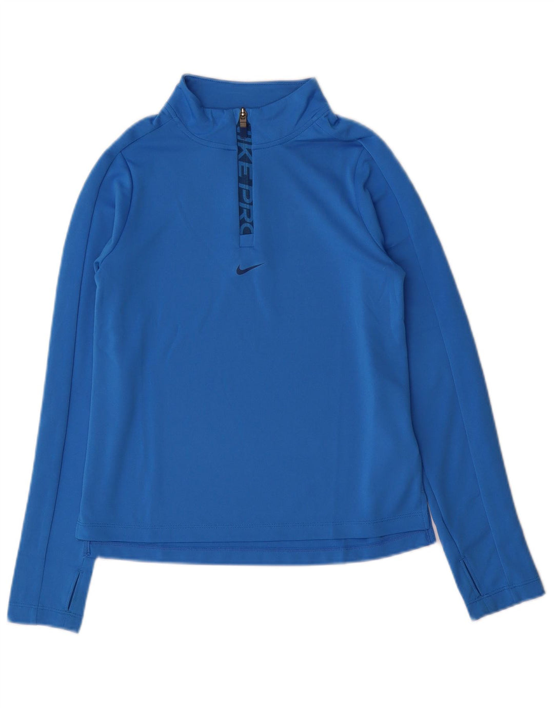 Φόρμα Nike Girls Dri Fit με φερμουάρ πουλόβερ φόρμα 12-13 ετών μεγάλο μπλε