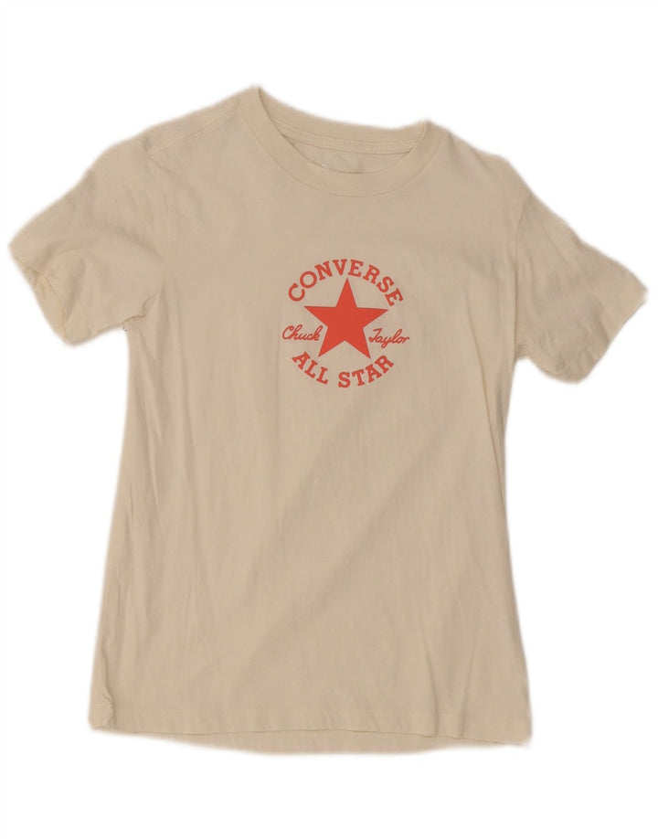Γυναικείο γραφικό μπλουζάκι Converse Top UK 8 Small White