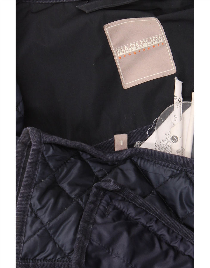 Napapijri Γυναικείο Καπιτονέ μπουφάν UK 16 Large Navy Blue Polyester
