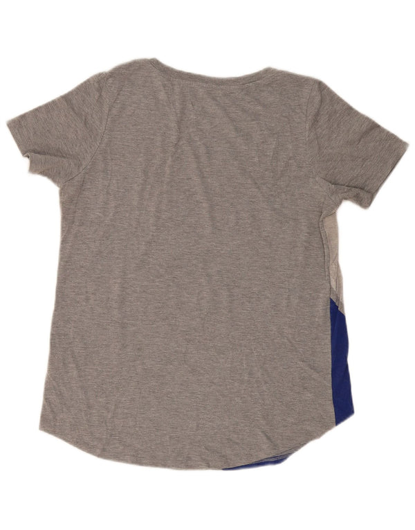 Γυναικείο γραφικό μπλουζάκι NIKE Los Angeles Top 14 UK 14 Large Grey Colourblock