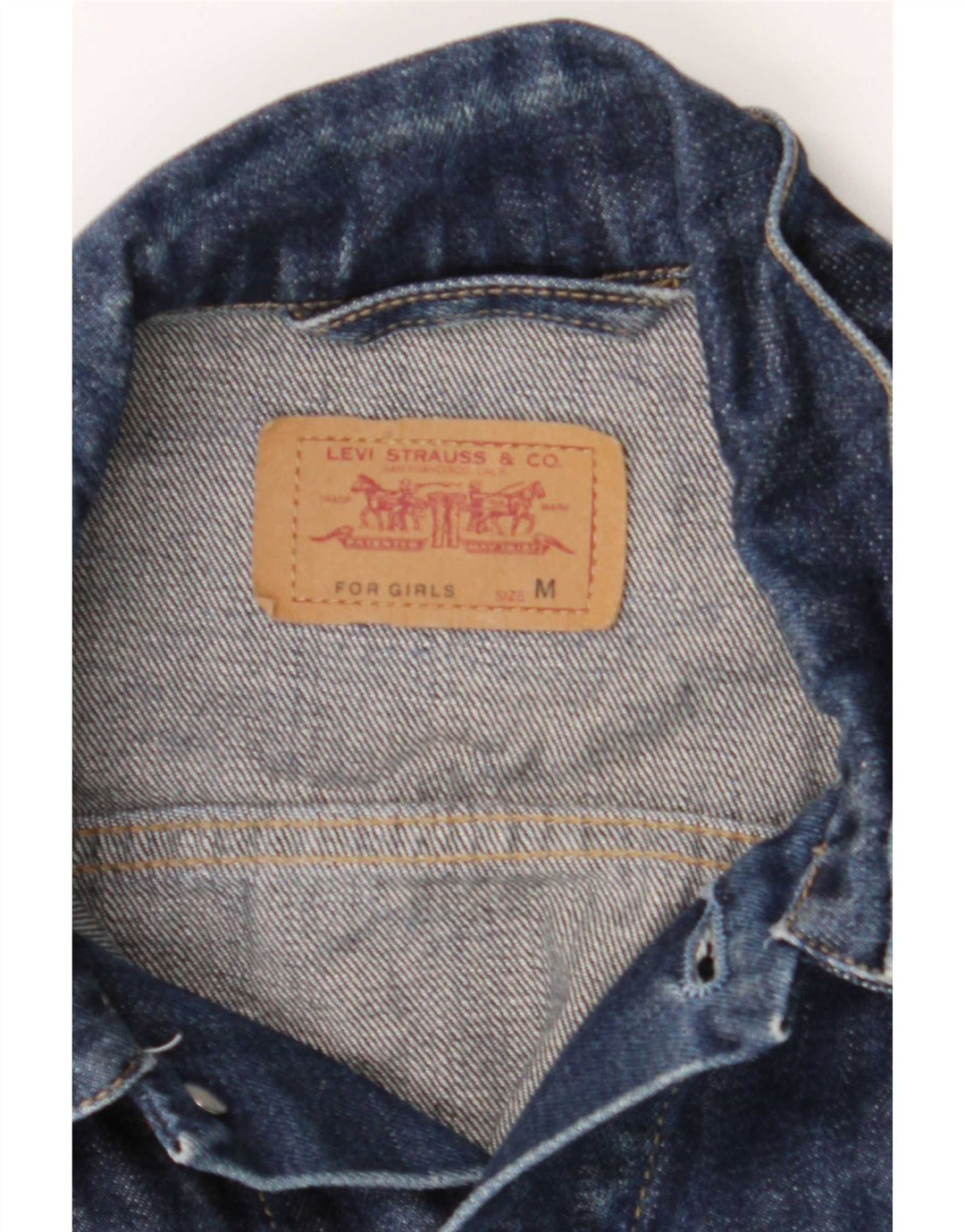 Levi's Γυναικείο Τζιν Μπουφάν UK 12 Medium Navy Blue Cotton