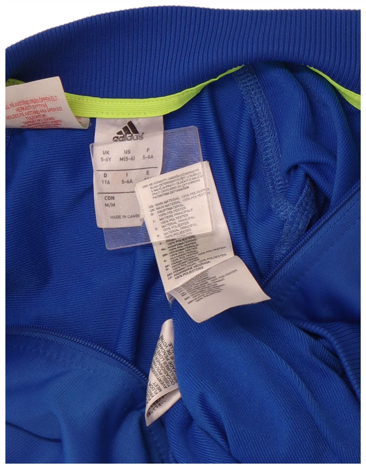 ADIDAS Boys αθλητική φόρμα Top Jacket 5-6 Years Blue Polyester