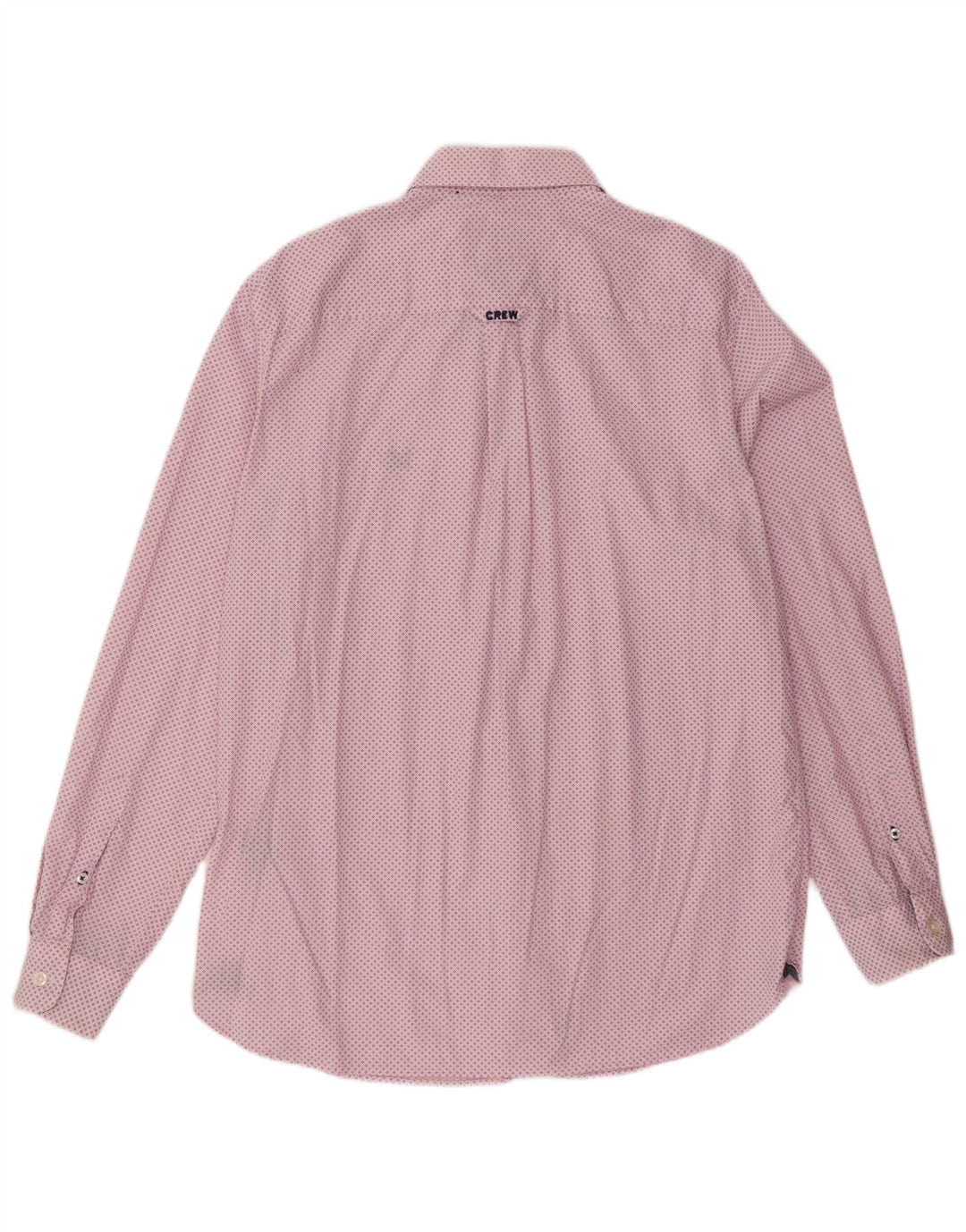 Ανδρικό πουκάμισο Crew Clothing Classic Fit, Βαμβακερό μεσαίο ροζ με στίγματα