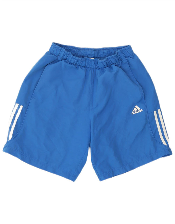 Ανδρικό αθλητικό σορτς Adidas από μεσαίο μπλε πολυεστέρα