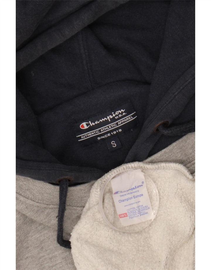 Champion Mens Alabama Graphic Hoodie Jumper Small Grey Colourblock Βαμβακερό