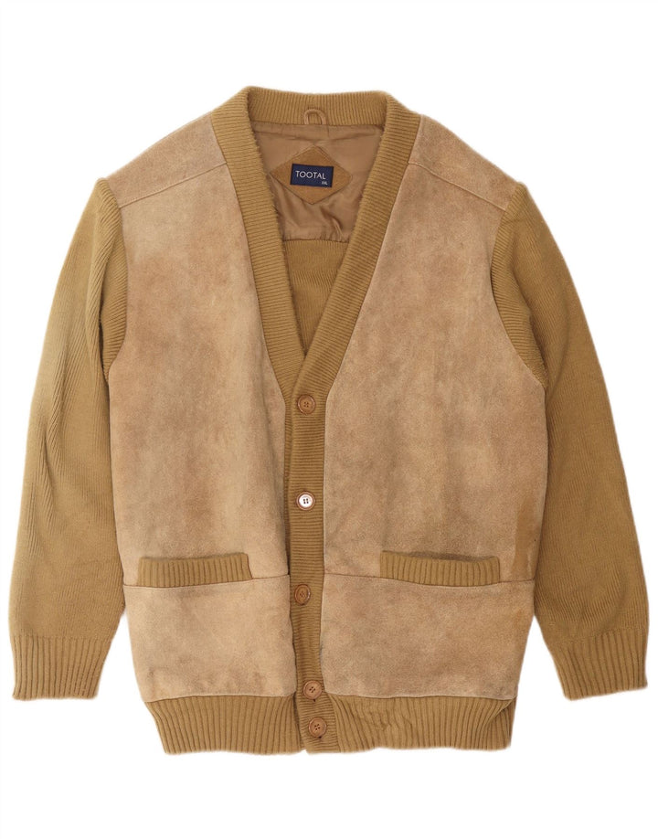 Vintage Ανδρικό Ζακέτα πουλόβερ 2XL Μπεζ