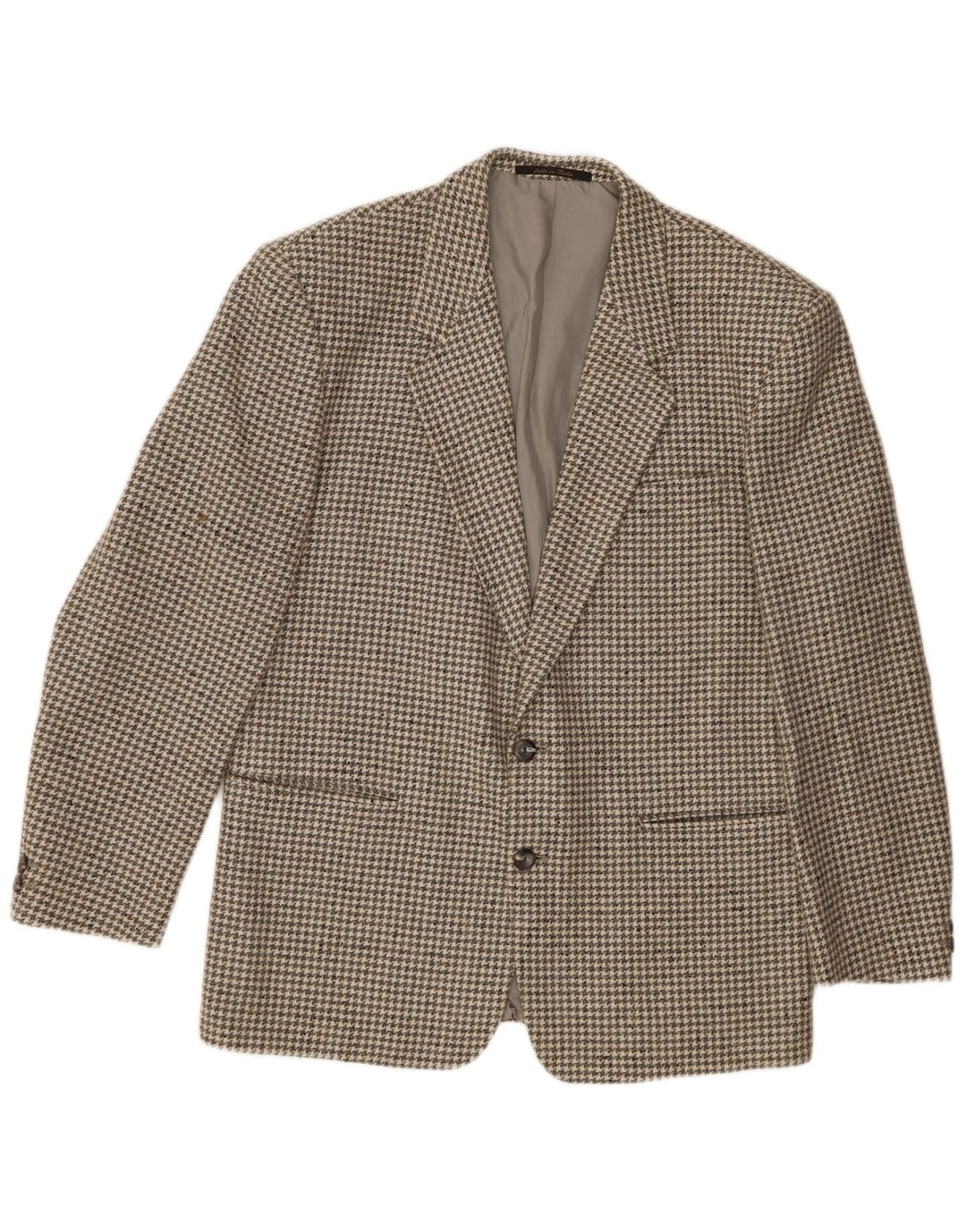 Division Vogue Ανδρικό σακάκι 2 κουμπιών UK 38 Medium Grey Houndstooth