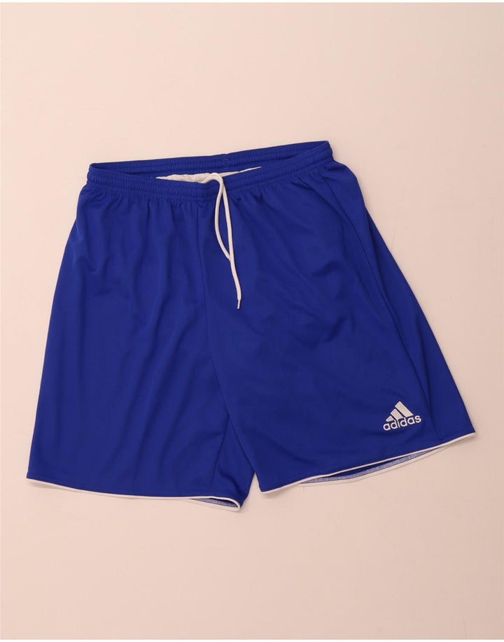 Ανδρικό σορτς ADIDAS Climalite Sport μεγάλο μπλε πολυεστέρα