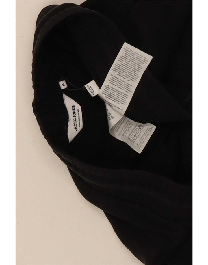Jack & Jones Ανδρική φόρμα γραφικής φόρμας παντελόνι Joggers μεσαίο μαύρο βαμβακερό