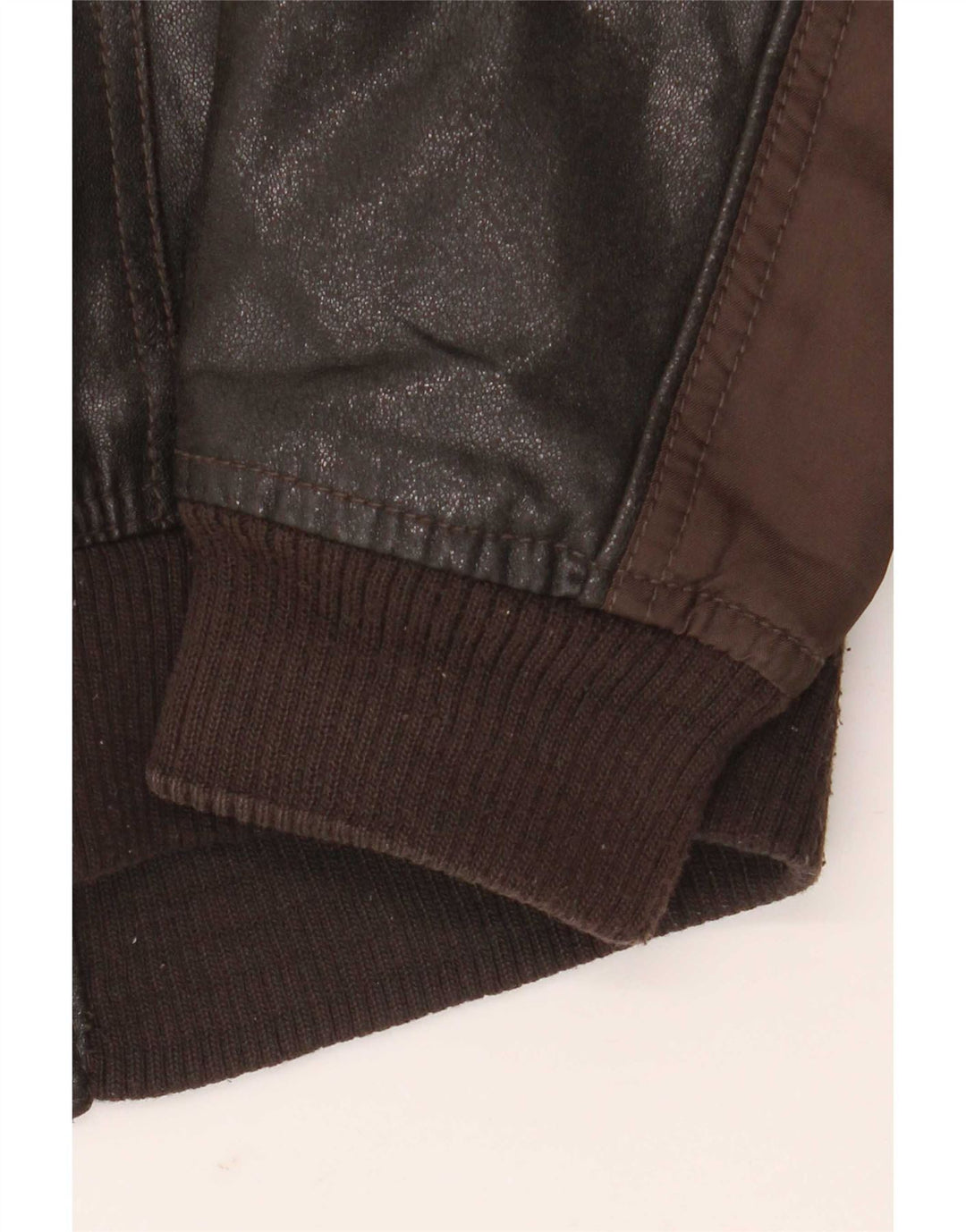 Zara Ανδρικό Μπουφάν από Faux Leather UK 38 Μεσαίου καφέ Πολυουρεθάνης