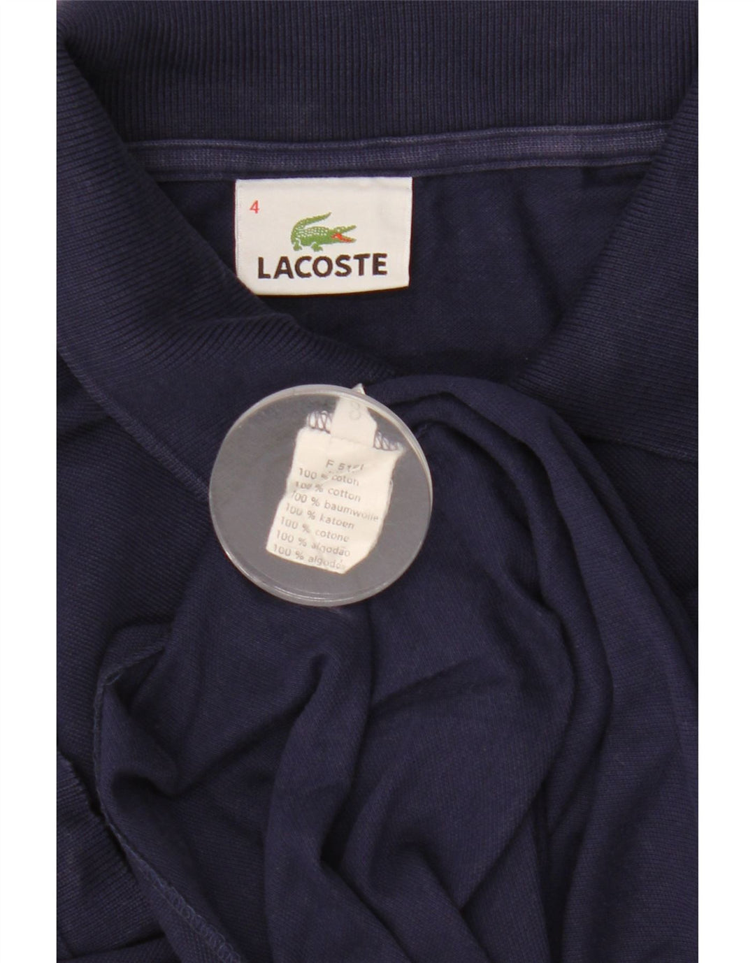 Ανδρικό πουκάμισο πόλο Lacoste, νούμερο 4, Βαμβακερό, μεσαίο ναυτικό μπλε