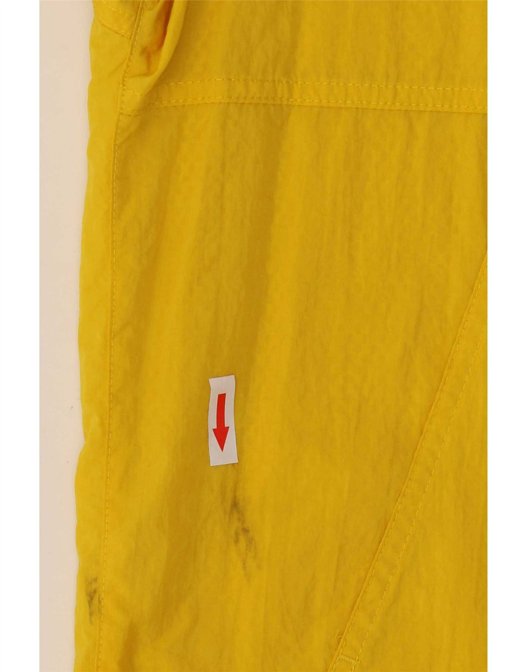 Ανδρικό μπουφάν βροχής με κουκούλα Adidas UK 36 Small Yellow Nylon