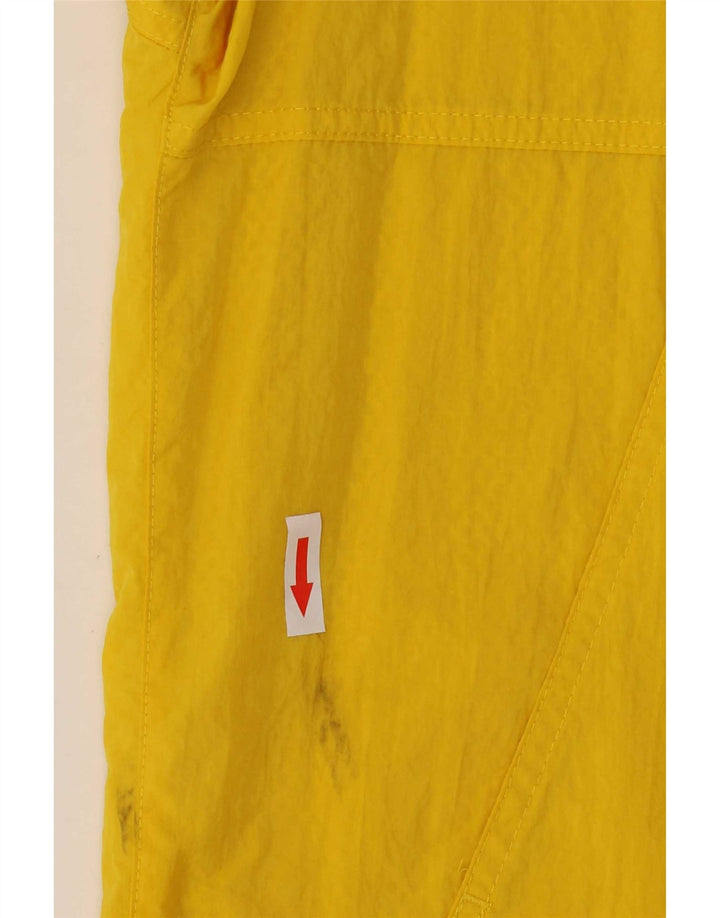 Ανδρικό μπουφάν βροχής με κουκούλα Adidas UK 36 Small Yellow Nylon