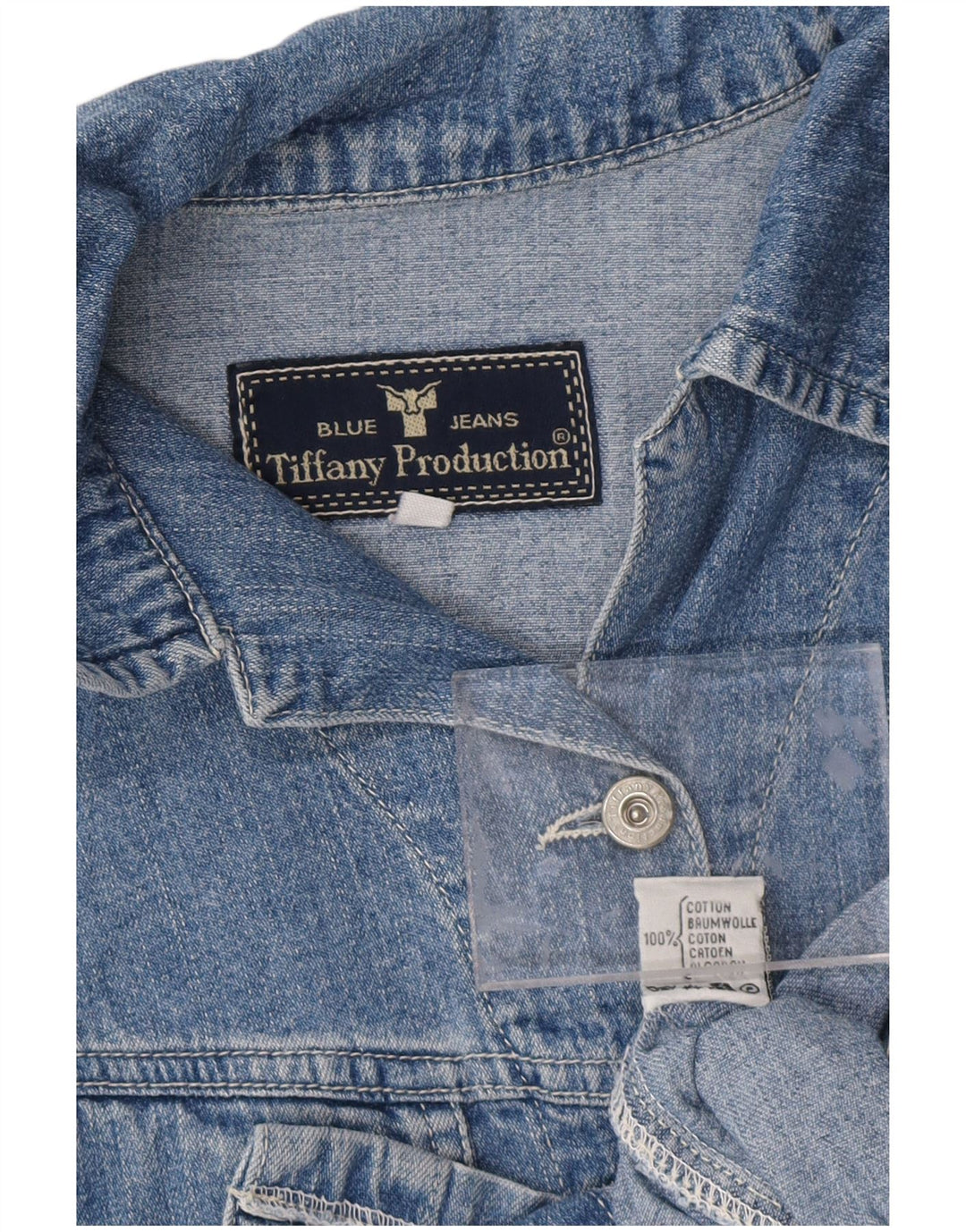 TIFFANY Γυναικείο τζιν φόρεμα UK 12 μεσαίο μπλε βαμβακερό