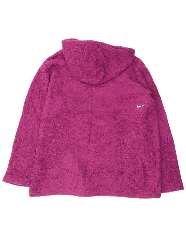 Γυναικεία NIKE Fleece Jumper με κουκούλα Therma-Fit UK 18 XL Purple Polyester