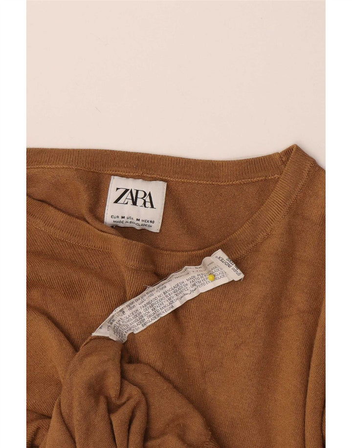 Ανδρικό πουλόβερ Zara Boat Neck Jumper Medium Beige Viscose