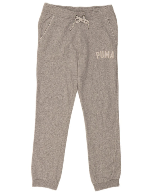 Puma Γυναικεία φόρμα αθλητικής φόρμας γραφικά Joggers UK 12 μεσαίο γκρι βαμβακερό