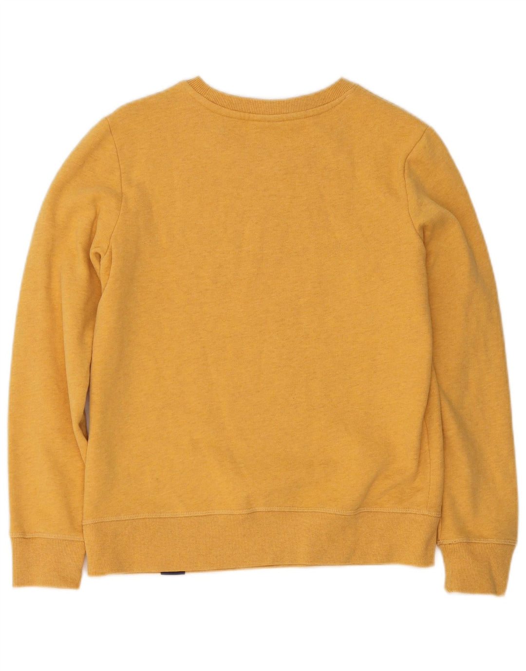 Superdry Γυναικείο Φούτερ μεγάλου μεγέθους Jumper UK 8 Μικρό κίτρινο βαμβακερό