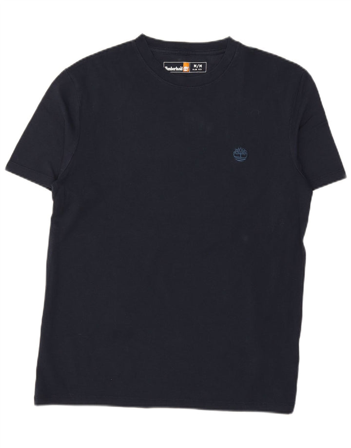 TIMBERLAND Ανδρικό T-Shirt Slim Fit Τοπ μεσαίου μπλε βαμβακερό