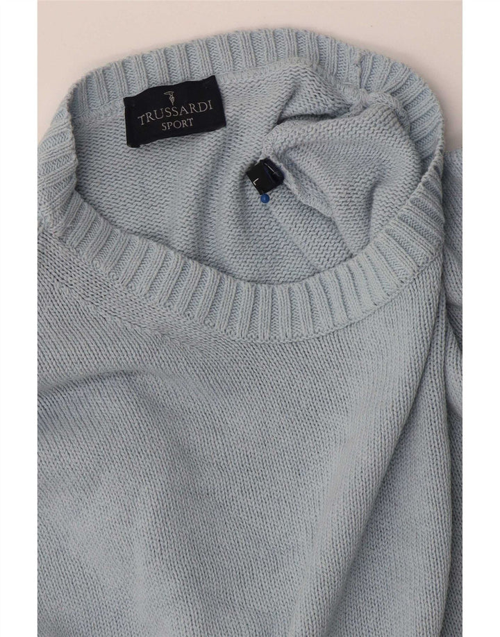Ανδρικό πουλόβερ Trussardi Crew Neck Jumper Large Blue