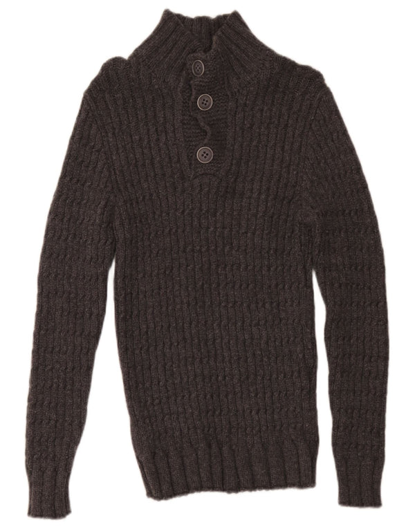 Ανδρικό πουλόβερ με κουμπιά Alpha Massimo Rebecchi IT 48 Medium Grey