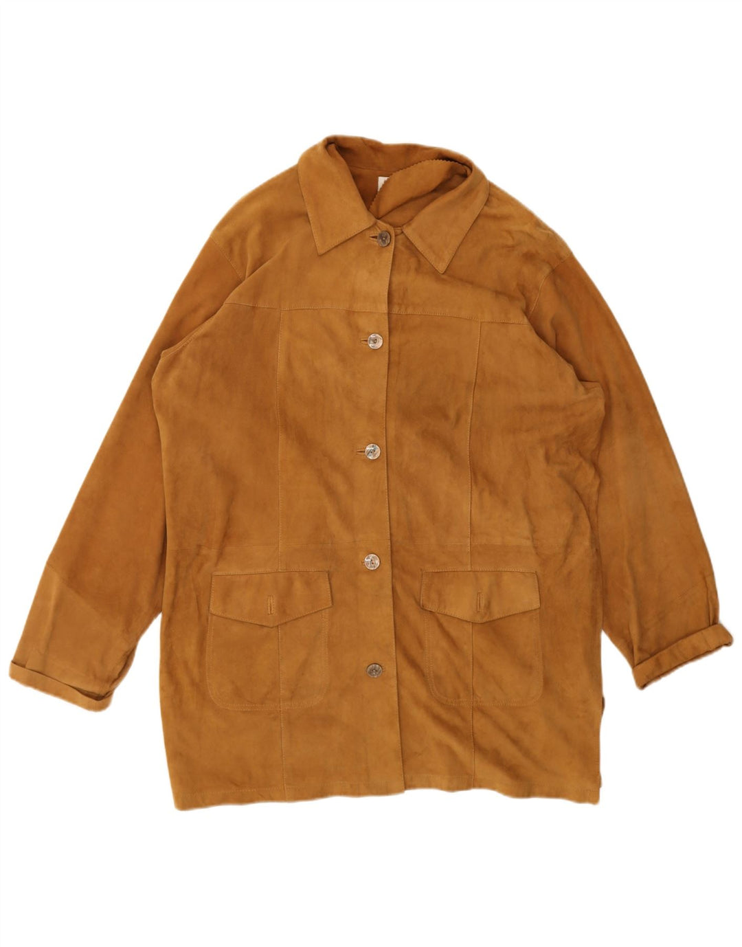 Vintage Γυναικείο Σουέντ Μπουφάν IT 50 XL Καφέ