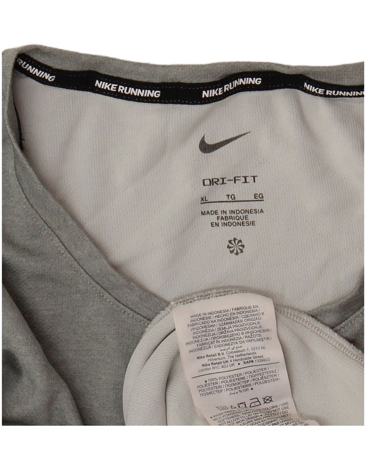 Ανδρικό T-Shirt NIKE Dri Fit Top XL Grey Polyester