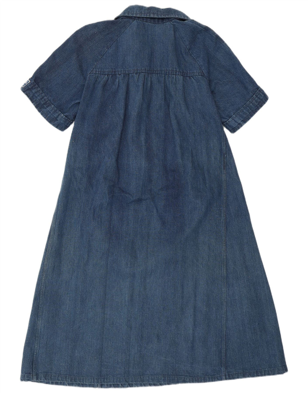 VINTAGE Γυναικείο Τζιν Φόρεμα UK 12 Medium Blue