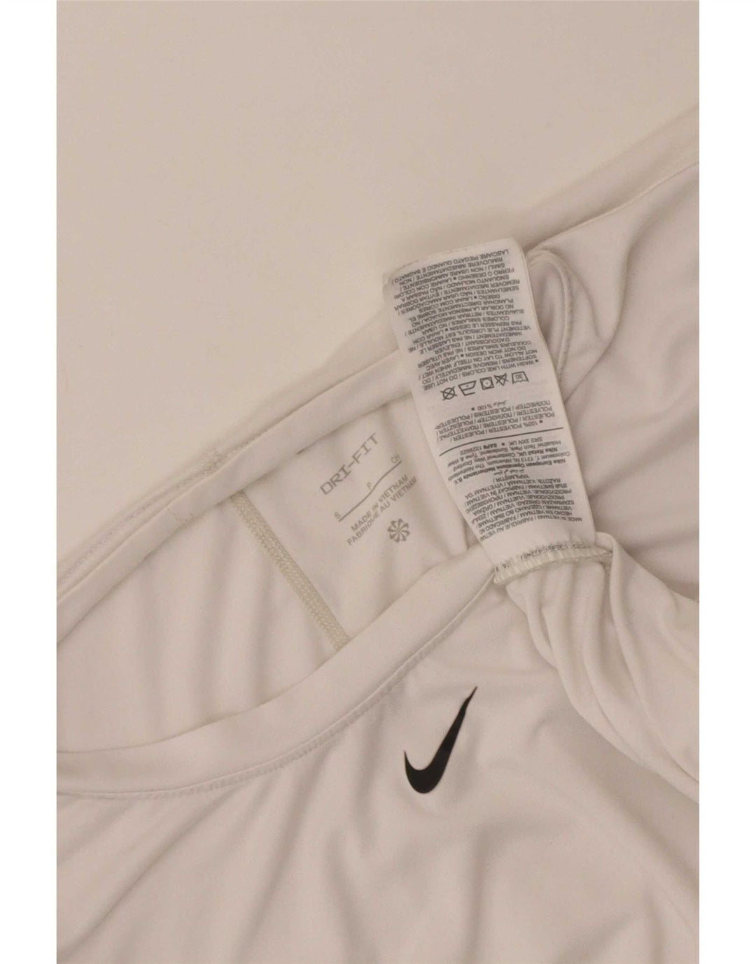 Γυναικείο T-Shirt Nike Dri Fit Top UK 10 Small White Polyester