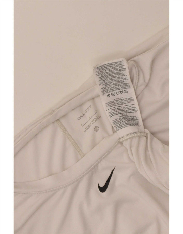 Γυναικείο T-Shirt Nike Dri Fit Top UK 10 Small White Polyester