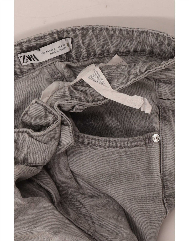 Zara Γυναικεία τζιν με κωνικό ύφος EU 40 Medium W30 L29 Γκρι βαμβακερό