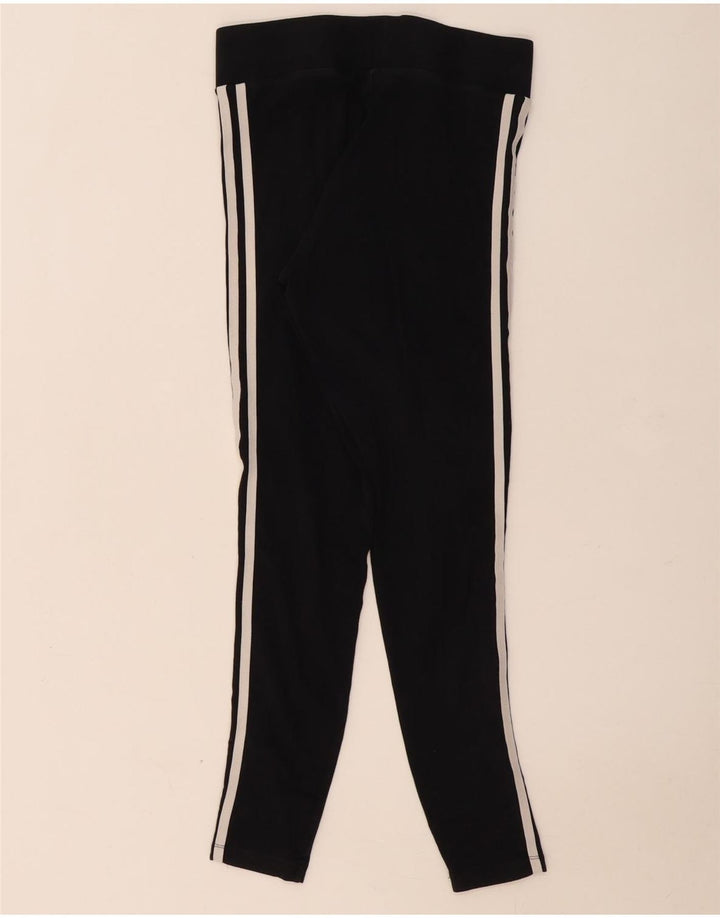 Γυναικείο κολάν Adidas UK 10 Small μαύρο βαμβακερό