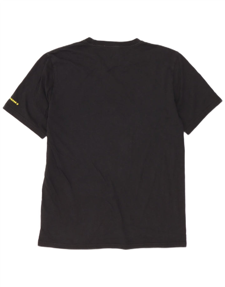 Ανδρικό γραφικό μπλουζάκι CONVERSE Top μεσαίο μαύρο φλοράλ βαμβακερό