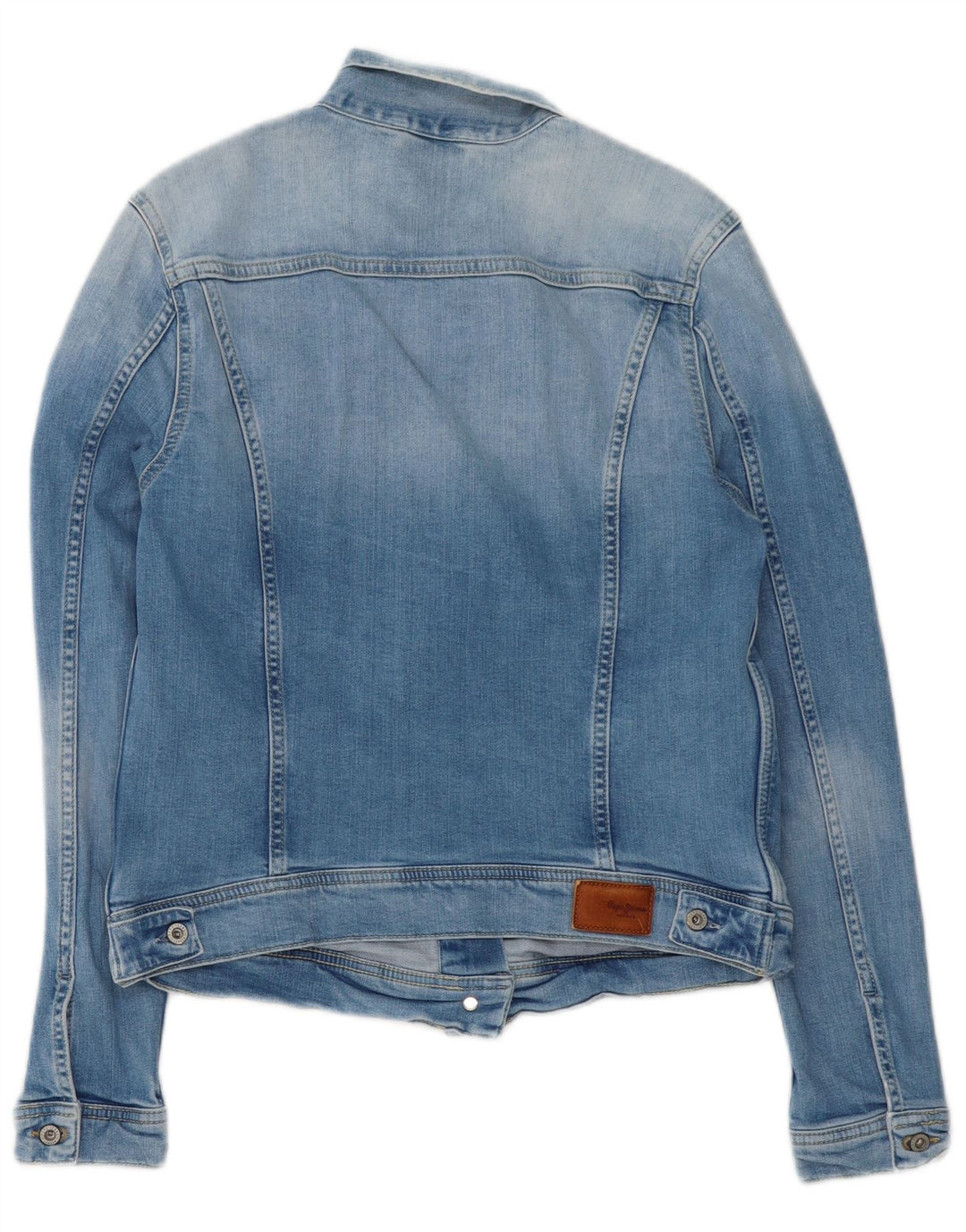 PEPE Jeans Γυναικείο Τζιν Μπουφάν UK 14 Μεγάλο Μπλε Βαμβακερό