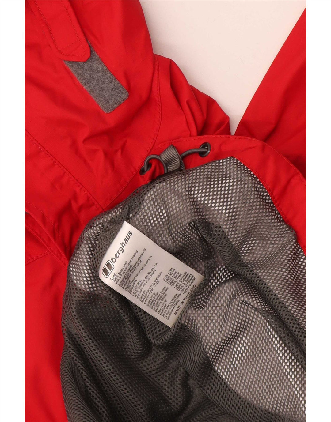 Berghaus Boys Hooded Rain Jacket 12-13 Years Red Nylon
