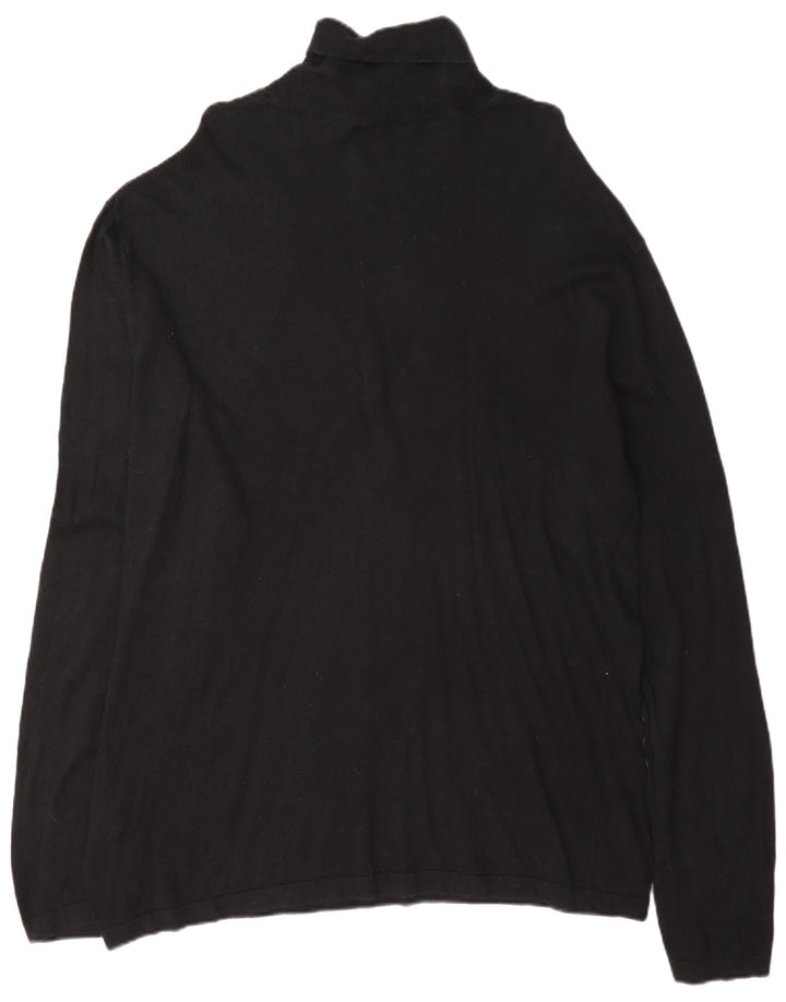 Ανδρικό πουλόβερ Nautica Roll Neck Jumper 2XL Μαύρο βαμβακερό