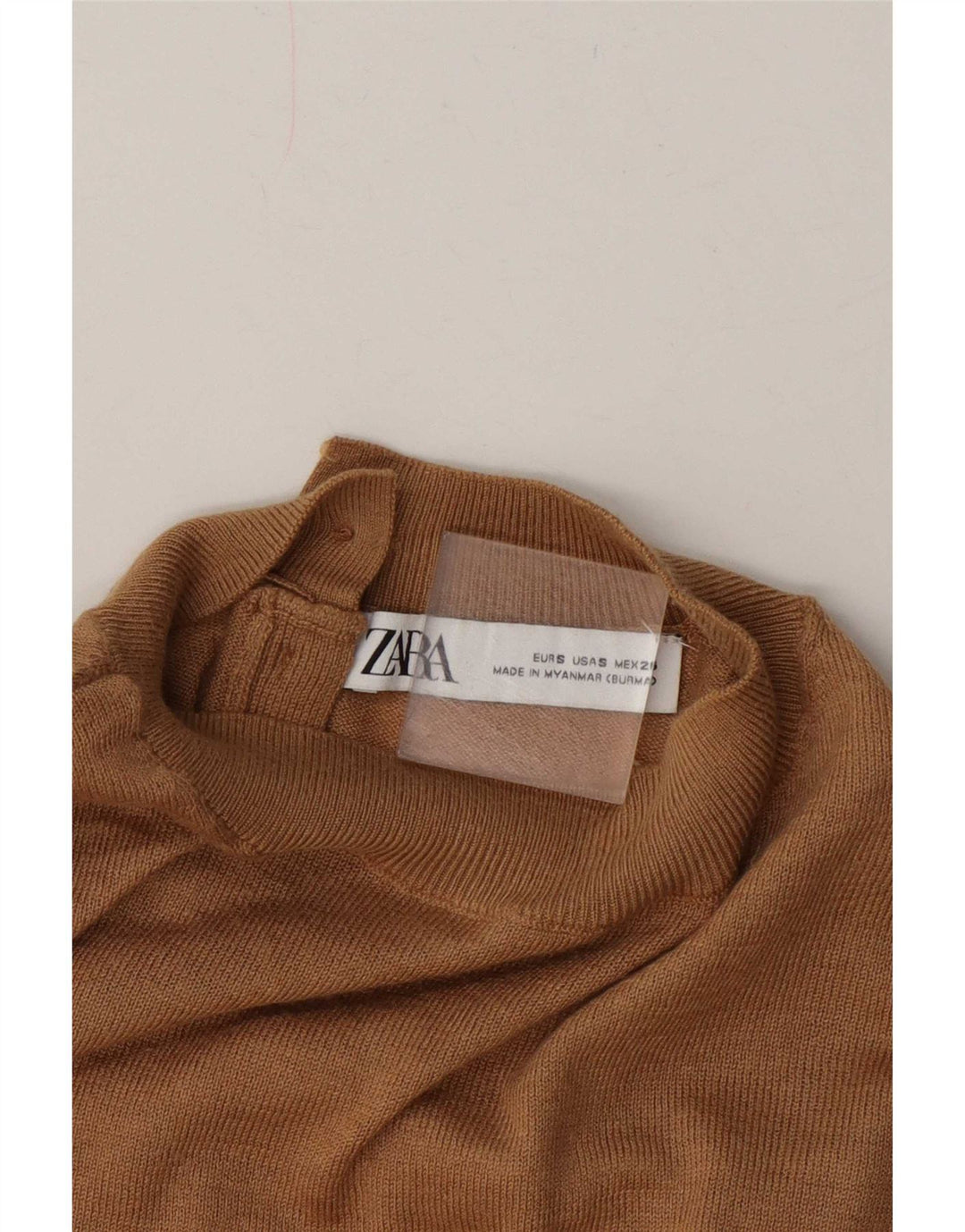 Zara Γυναικείο πουλόβερ με λαιμό χελώνα UK 10 Small Beige