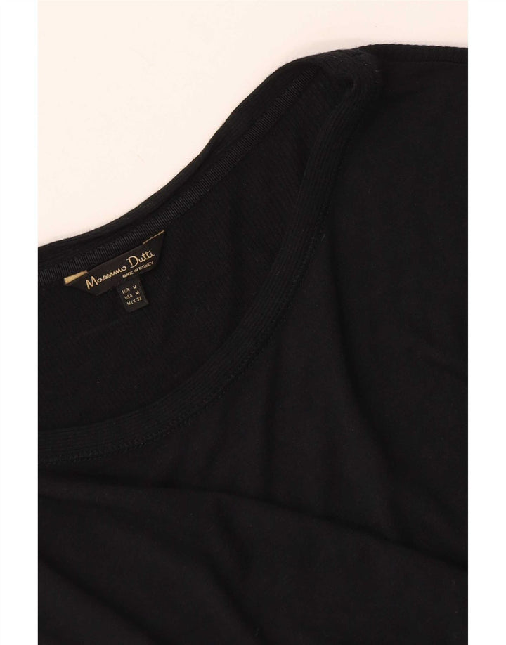 Massimo Dutti Γυναικείο τοπ 3/4 μανίκι UK 12 μεσαίο μαύρο