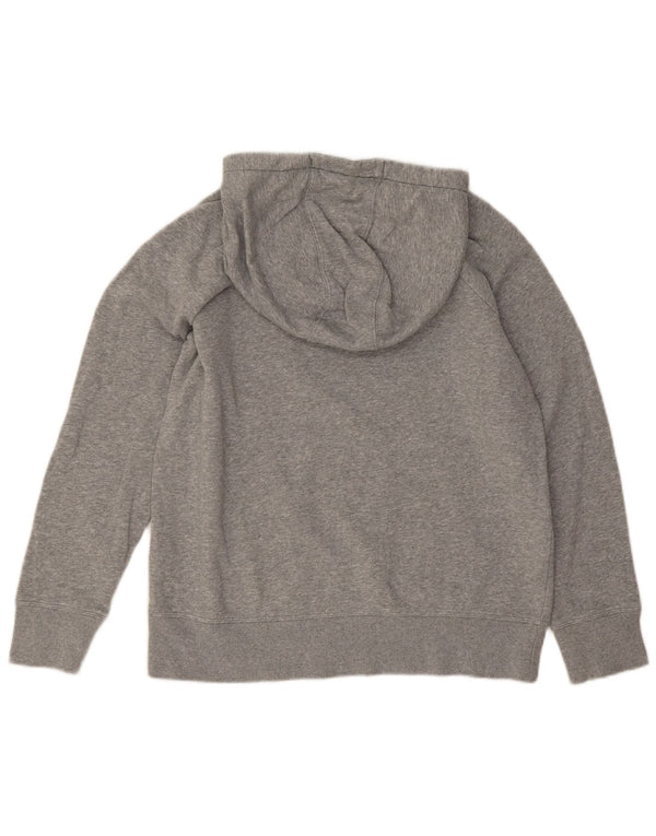 Under Armour Womens Graphic Oversized Hoodie Jumper UK 6 XS Grey Flecked