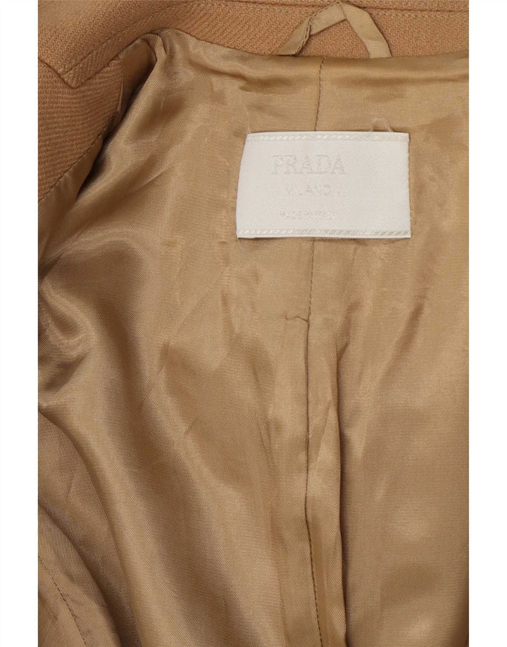 Prada Γυναικείο Μπουφάν Blazer με 3 κουμπιά IT 38 XS Μπεζ μαλλί Classic