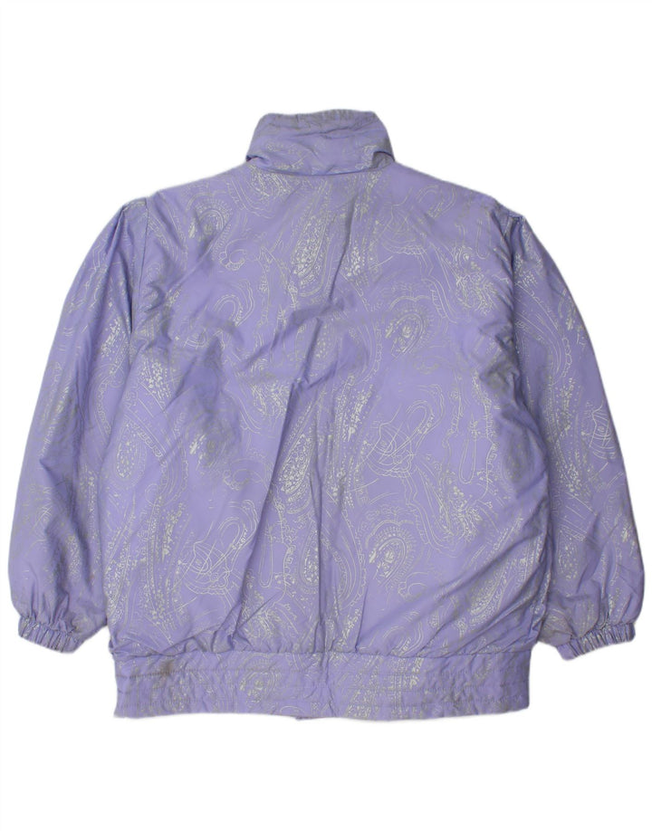 Brugi Γυναικείο Μπουφάν σκι Oversized Μέγεθος 48 Μωβ Paisley Polyamide