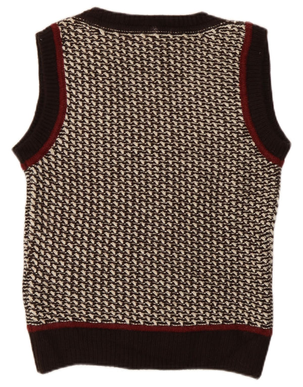 Massimo Dutti Γυναικείο γιλέκο Tank Top UK 6 XS Brown Flecked Acrylic