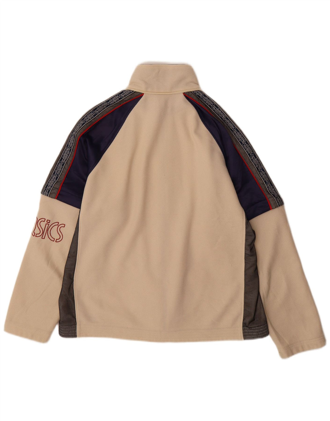 Ανδρική φόρμα γυμναστικής γραφική ASICS Top Jacket Medium Beige Colourblock