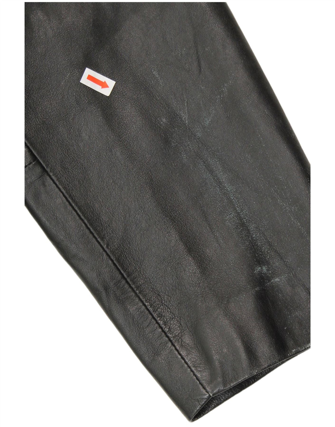 MILAN Γυναικείο Δερμάτινο Παλτό UK 18 XL Μαύρο Δερμάτινο