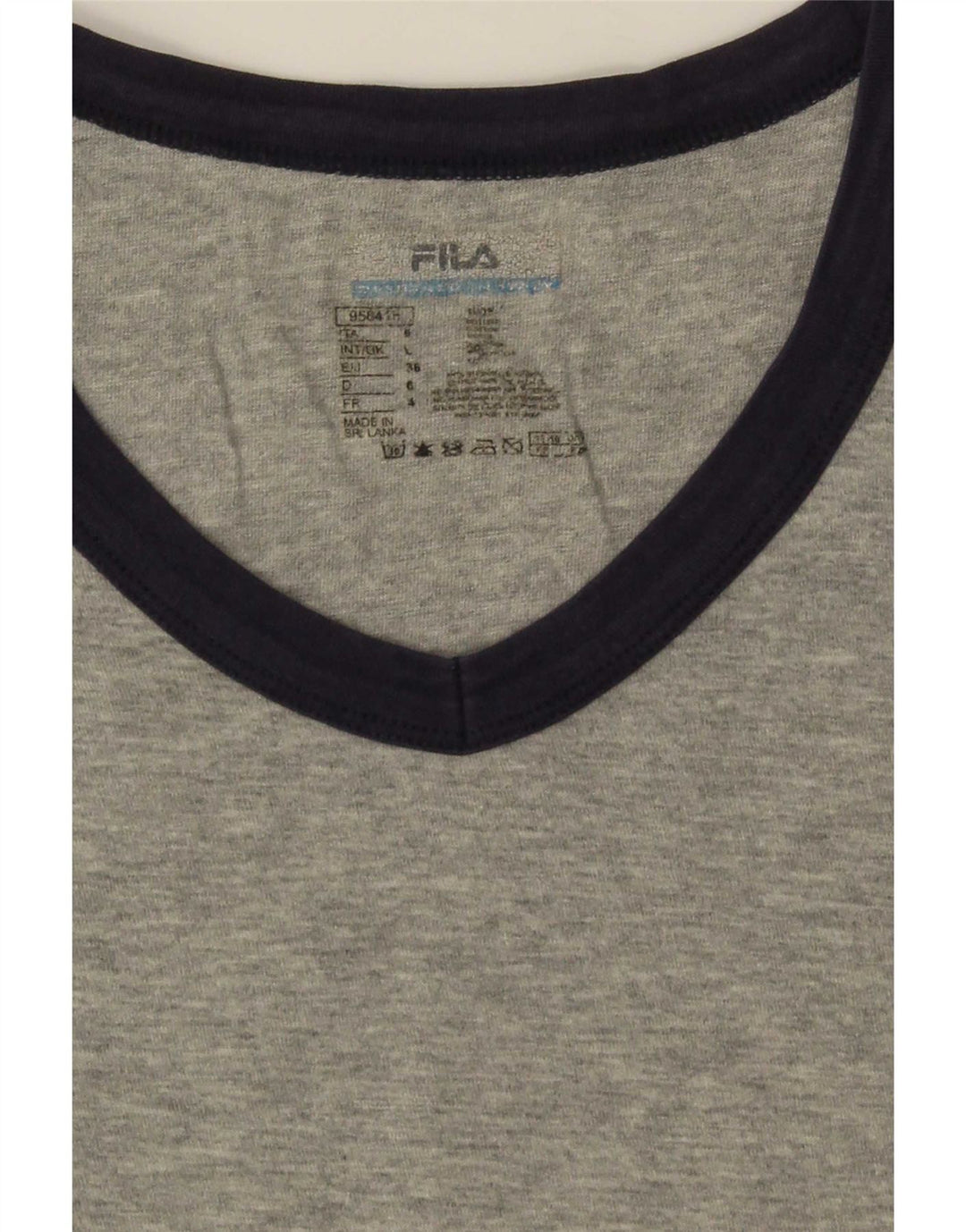 Ανδρικό T-Shirt Fila Top Large Grey Flecked Cotton