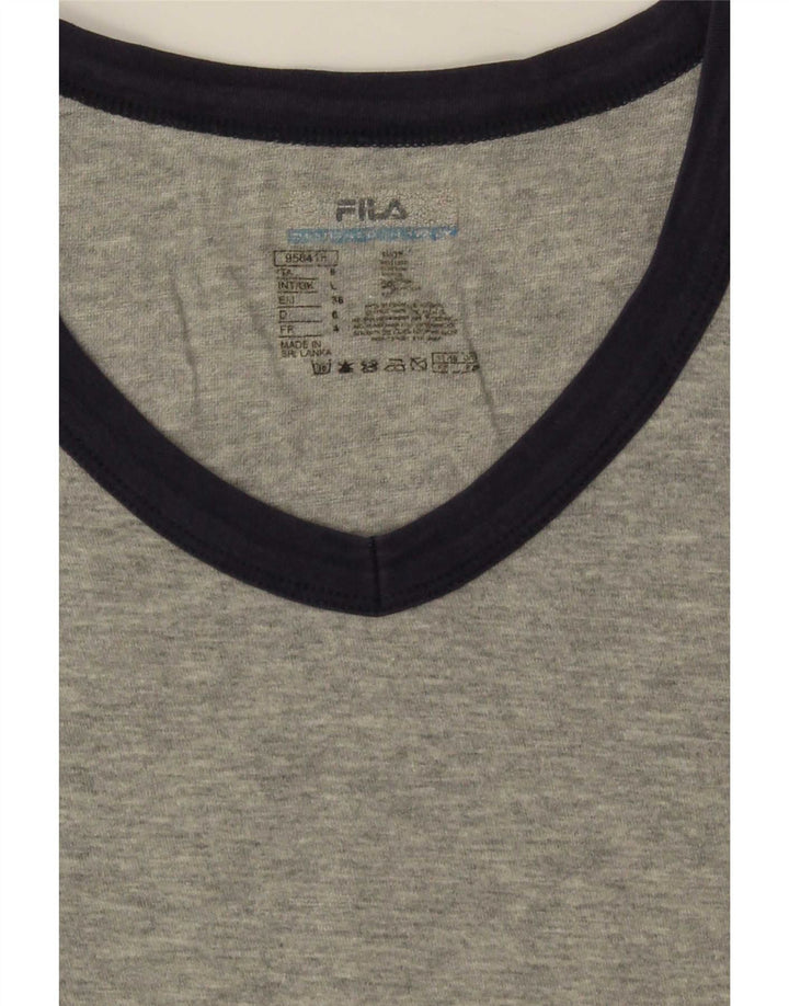 Ανδρικό T-Shirt Fila Top Large Grey Flecked Cotton