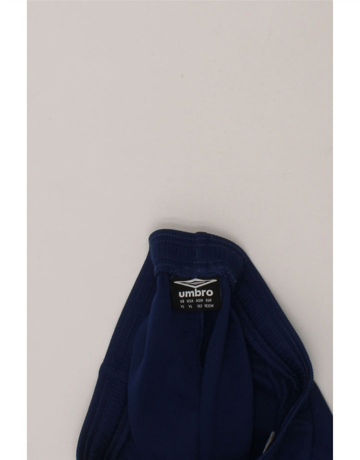 UMBRO Boys Sport Shorts 12-13 Years Large Blue Polyester Vintage Umbro and Second-Hand Umbro from Messina Hembry 