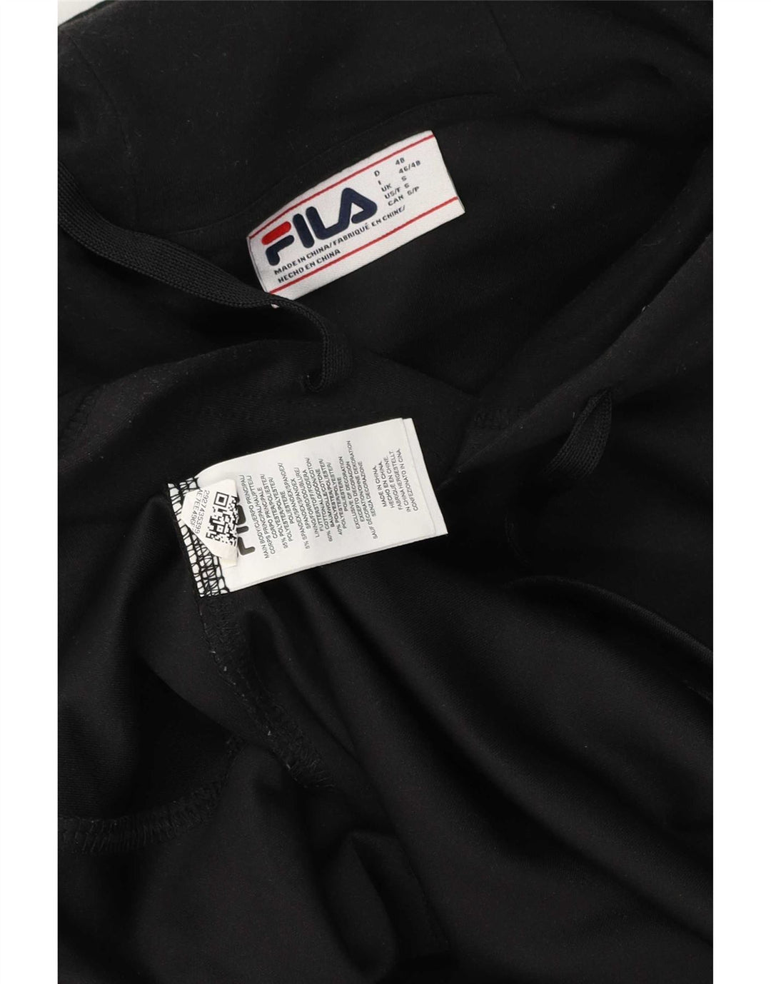 Ανδρικά κουκούλα Fila Μικρός Μαύρος Πολυεστέρας