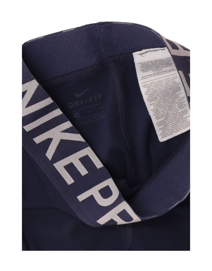 Γυναικείο κολάν Nike Dri Fit Graphic UK 8 Small Navy Blue Polyester