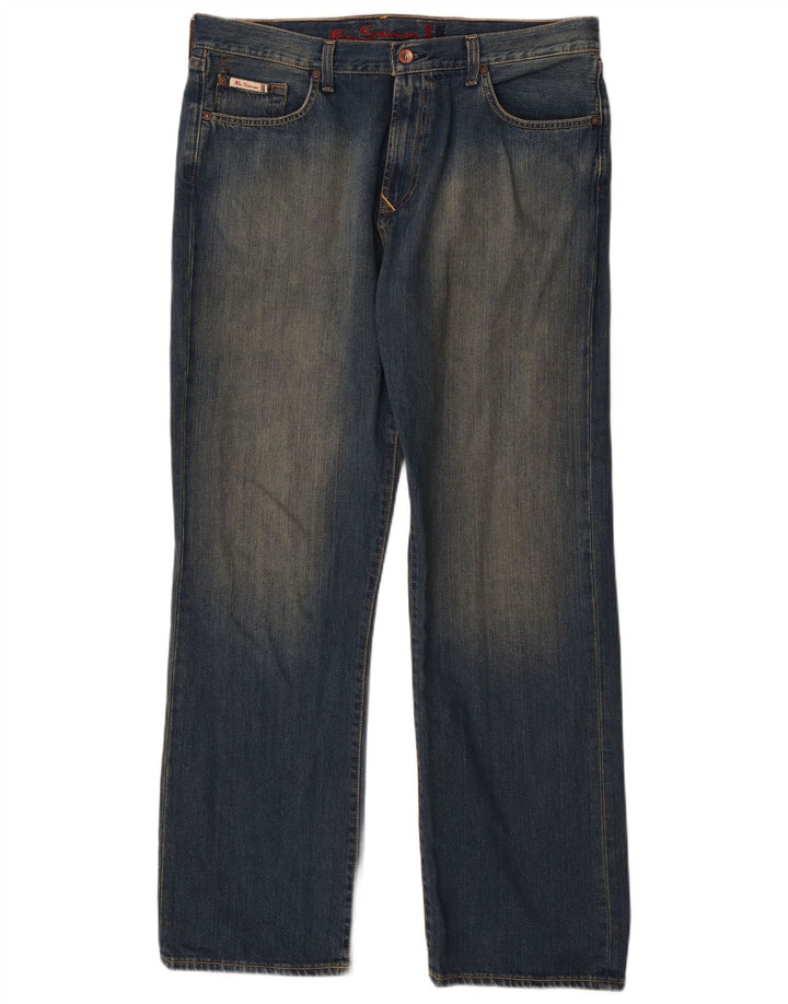 BEN SHERMAN Ανδρικό τζιν ίσιο W36 L32 Μπλε βαμβακερό